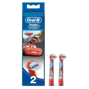 Oral-b Stages Power Replacement Brush Heads Disney Cars, (pack of 2)