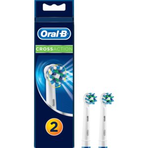 Oral-B Cross Action Electric Toothbrush Replacement Brush Heads Refill, 2 Count