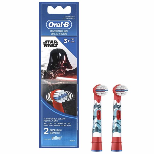 Oral-B Kids Replacement Brush Heads featuring STAR WARS, (pack of 2)