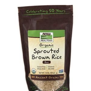 NOW Natural Foods, Organic Sprouted Brown Rice, 16-Ounce 
