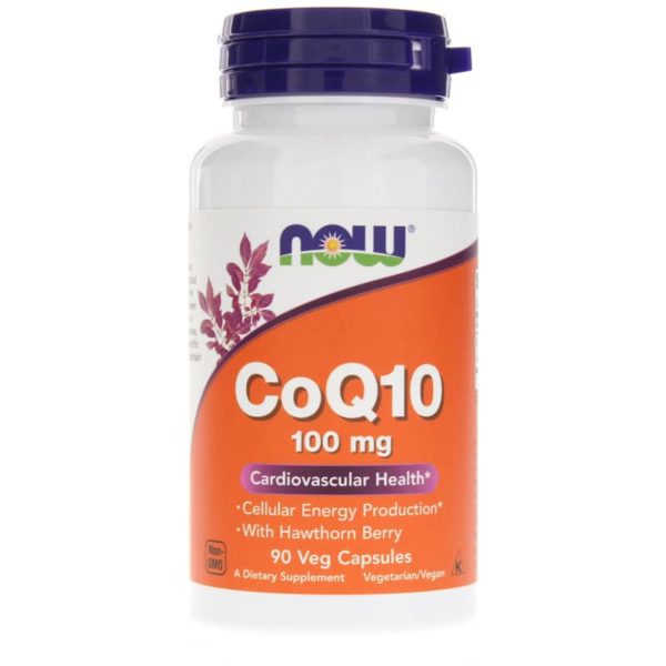 NOW Supplements CoQ10 200 mg, 60 Veg Capsules