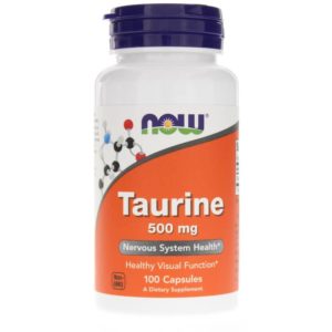 Now Supplements Taurine 500 mg