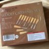 11pc. Wood Carving Set: Straight Gouge/Straight Chisel/V-Groove/Bent Gouge/Skew